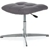 Hjh OFFICE SARANTO Hocker | Stoff - Home Office Bürostuhl Grau