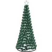 vidaXL LED-Lametta-Weihnachtsbaum mit Ständer EKENAS 180 cm 220 LEDs 42055406