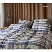 Elegante Soft-Flanell Bettwäsche Darcy - 155x220 cm + 40x80 cmpistazie
