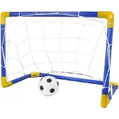 Famanu Fußballtor Kinder, faltbar, 60 x 60 cm, schwarz