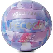 Merkloos Volleyball Größe 5, Kunstleder, lila, für Sporttraining