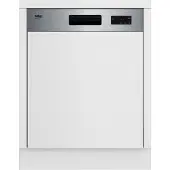 Beko BDSN15430X, Halb integriert, Standardgröße (60 cm), Schwarz, Tasten, LED, Zusammenklappbar