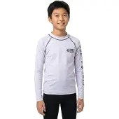 Salty Crew Alpha Boys LS Rashgaurd white (WHT) XL