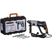WORX WX339, Handbohrmaschine, SDS Plus, Gebürstet, Schwarz, Orange, Weiß, 1050 RPM, 3 cm