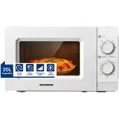 Heinner HMW-MD20MWH, Arbeitsplatte, Solo-Mikrowelle, 20 l, 700 W, Drehregler, Weiß