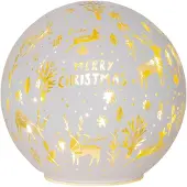 Star Trading LED Weihnachtskugel Merryx-Mas in Weiß 0,4W 150mm