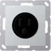 JUNG Steckdose 1f alu glz A UP IP20 ZP NEMA A521-15AL