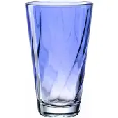 Leonardo Trinkglas Twist 300 ml, 4 Stück, Blau, Glas