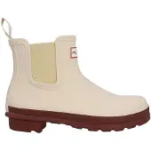 Hunter Chelsea Boots Unisex Beige Gummi