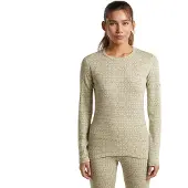 Icebreaker Women M 260 Tech Vrtx Long Sleeve Crewe Alpgeo undyed/cumin/j (IB0NU) L