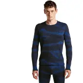 Icebreaker Men M 260 Tech Vertex Long Sleeve Crewe Chillwav midnight navy/lazurite/j (IB0NS) L