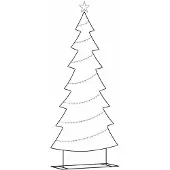 vidaXL Metall Weihnachtsbaum mit Ständer Schwarz 210 cm Stahl 42019191