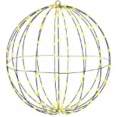 vidaXL Ball 2 stk. Warmweiß 60 x 60 x 62 cm Metall 384 LEDs