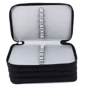 OEM 72-teilig Farbkleber-Set-Tasche mit großer Kapazität, Oxford-Mehrschicht-Organizer (schwarz)