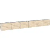 Syfax Hochbeet im Garten Elfenbein 480 x 40 x 55 cm