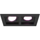 HOFTRONIC™ hoftronicsmart LED Einbaustrahler Double 11W RGBWW GU10 Schwarz IP20 schwenkbar