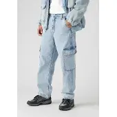 Levi's 568 Loose Straight Cargos Light Indigo Größe: W34L32 | Relaxed Fit Outlet | Herren | Blau