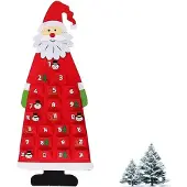 OCreon Kerstman – Adventskalender – Filz-Adventskalender – Stoff-Adventskalender – Weihnachtskalender – DIY (Do-it-yourself) – Filz – Sinterklaas – Adventskalender