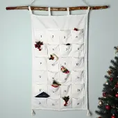 Dripio Stoff-Adventskalender zum Befüllen, 24 Taschen, 120x70 cm