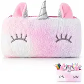 Merkloos Federmäppchen Einhorn 3D, rosa, 1 Stück, für Mädchen