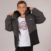 Jack & Jones Jungen - Brady Steppjacke - Asphalt