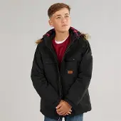 Trespass Junior Junge Upsider Isolierte Wasserdichte Parka Schwarz
