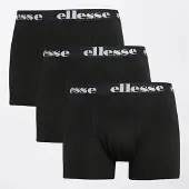 Ellesse Herren - Boxershorts Dreierpack - Schwarz