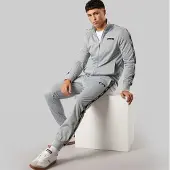 Ellesse Herren - Barelo Getapte Poly-Trainingsanzug - Grau