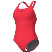 Arena Badeanzug "Swim Pro Solid", Damen, Gr. 38, N-Gr, rot (bright coral), Obermaterial: 100% Polyester, Badeanzüge Badeanzug