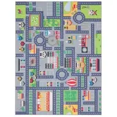TT Home Kinderzimmerteppich Teppich Junge Mädchen Kinderteppich Baby Rutschfest Strasse
