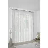 Wirth Vorhang "Sunday", weiß, B:142cm H:255cm, Jacquard, Baumwolle, Polyester, Gardinen, Vorhang, nach Maß