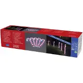Konstsmide - LED Acryl Zuckerstange, 5er-Set, klar,24V, Aussen (IP44), 80 weiße Dioden, weißes Kabel - 6295-203