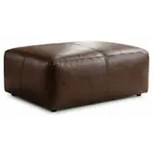 KAWOLA POLSTERHOCKER CELESTE Dunkelbraun Leder
