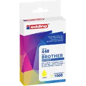 Edding EDD-448 Tintenpatrone, yellow kompatibel zu Brother LC123Y, Gelb, 10,5 ml, 1 Stück(e), 1000 Seiten, Einzelpackung