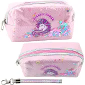 Lean Schulmäppchen mit Stirnband Einhorn Konfetti Rosa 20cm