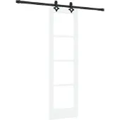 vidaXL Schiebetür ORKDAL 61 x 198,5 cm Massivholz Kiefer und Glas