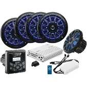 Seachoice Set Mit 4 Quadratischen Lautsprechern