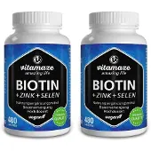 Vitamaze Biotin 10 mg hochdosiert+Zink+Selen Tabletten x2 2x480 St