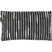 Dutchbone Cushion Leaf Rectangle Black