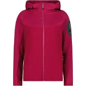 CMP Woman Fleece Fleece Jacket FIX Hood amaranto (C489) 46