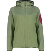 CMP Woman Fleece Fleece Jacket FIX Hood green tea (E624) 42