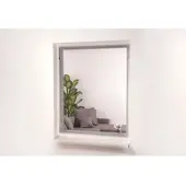 Hecht International Insektenschutz-Fensterrahmen "EASY", weiß (rahmen: weiß gewebe: anthrazit), B:130cm H:150cm, Insektenschutzgitter, Insektenschutz-Fensterrahmen, weiß/anthrazit, BxH: 130x150 cm