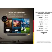 Samsung QLED-Fernseher "GQ75QN80HAU", Energieeffizienz: E, titanschwarz, 75 ′′, Fernseher, Real QLED Mini-LEDs, Motion Xcelerator 144 Hz, Gaming Hub, Dolby Atmos, QLED-Fernseher