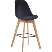CLP Barhocker Metz Samt creme/natura