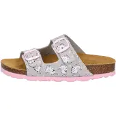 Lico Pantolette "Pantolette Bioline Unicorn", Damen, Gr. 27, grau, Synthetik, Schuhe Pantolette