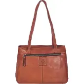 Harbour 2nd UP.15098 Zea 2 Damen Schultertasche Leder Tasche cognac