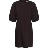 Soaked in luxury Midikleid "Damen Kleid SLZazu", Damen, Gr. L, N-Gr, braun (ganache), Obermaterial: 74% Viskose CV. 20% Polyamid PA. 6% Elasthan EL., Kleider Midikleid