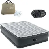 Intex DuraBeam Comfort-Plush Elevated, Doppelmatratze, Rechteck, Innen & Außen, Integrierte Luftpumpe