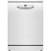Bosch Serie 2 SMS2ITW09E, Freistehend, Standardgröße (60 cm), Weiß, Weiß, 13 Maßgedecke, C