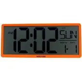 Karlsson - Wanduhr Retro Lcd - Orange - 34.8x2.7x14.8cm